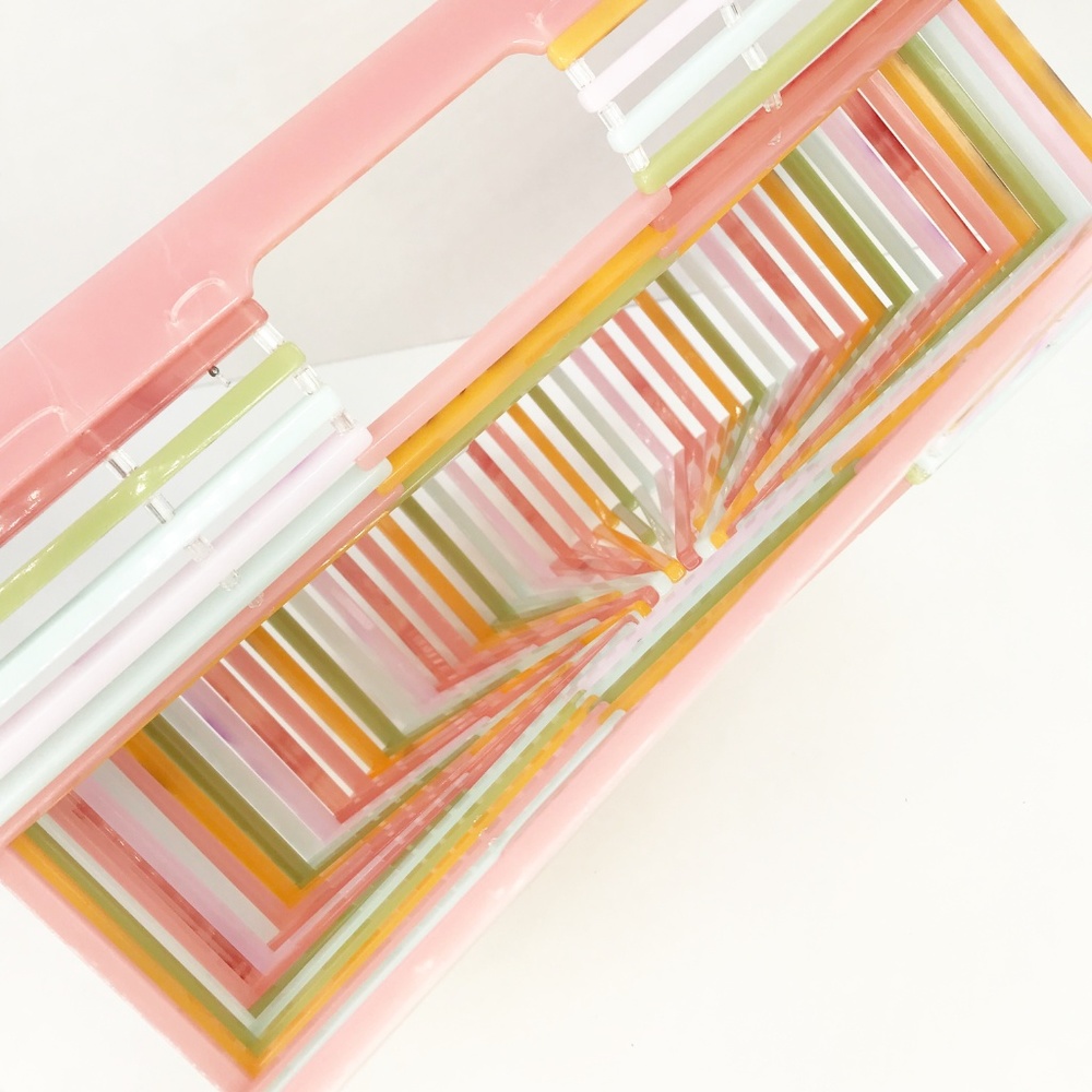 Acrylic Arc Handbag in Pastel - Picture 6 of 8